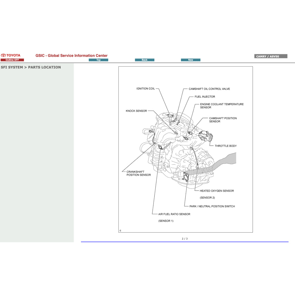 TOYOTA CAMRY ACV ASV 50/51 (2012-2017) ONLINE SERVICE WORKSHOP MANUAL - Image 7