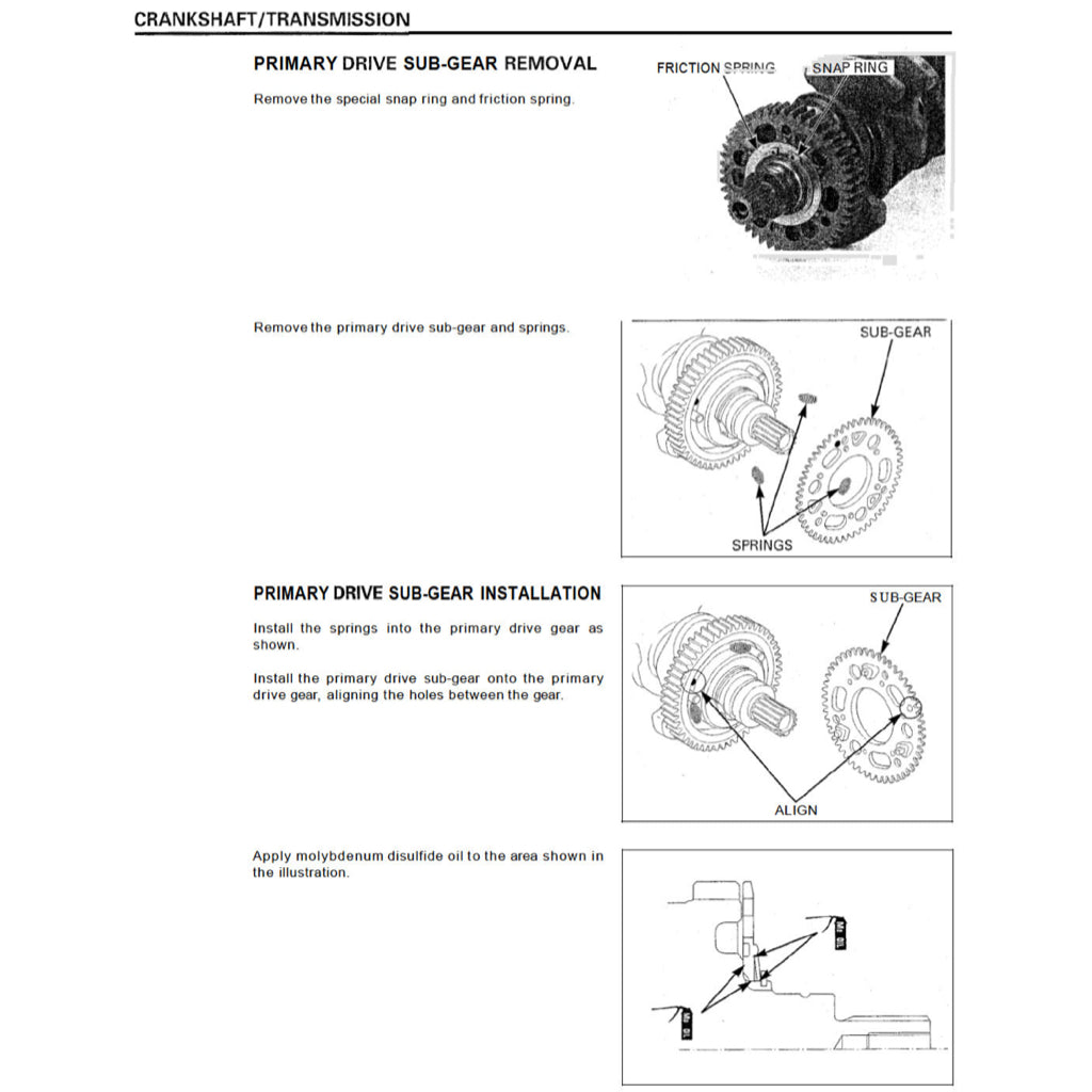 HONDA CBR929RR (2000-2002) SERVICE WORKSHOP MANUAL + PARTS CATALOGUE + OWNER'S MANUAL - Image 10