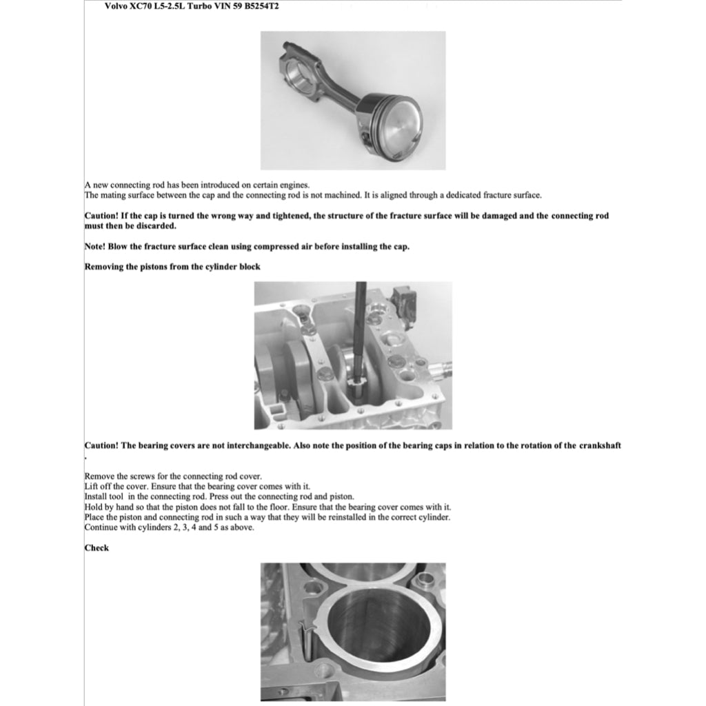 VOLVO V70 XC (2000-2007) SERVICE WORKSHOP MANUAL - Image 6