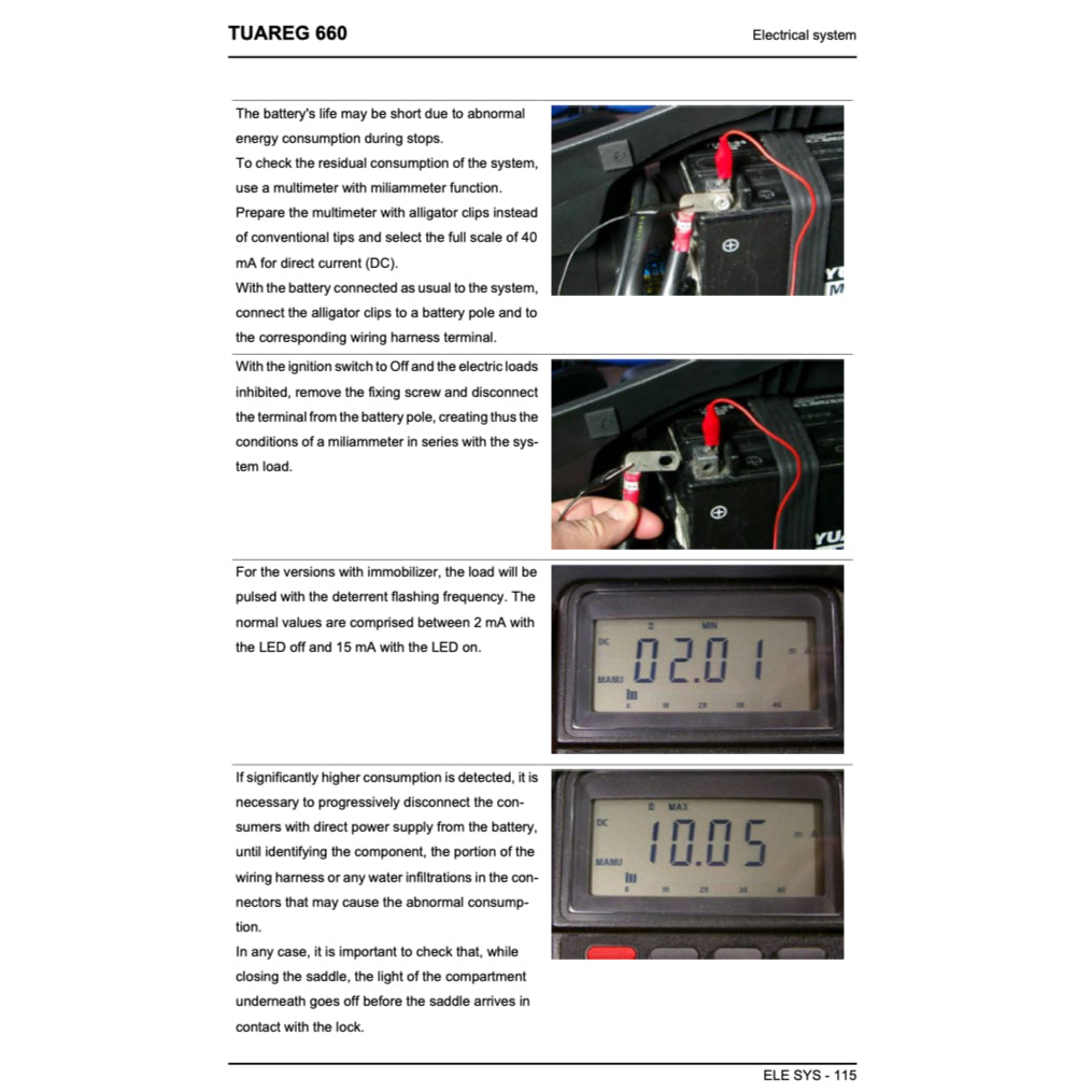 APRILIA TUAREG 660 (2021+) SERVICE WORKSHOP MANUAL + PARTS CATALOGUE + OWNER'S MANUAL - Image 8