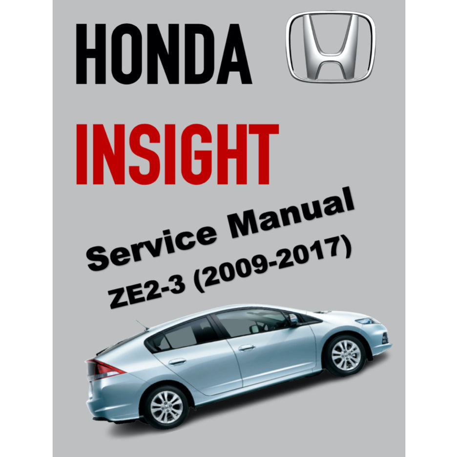 HONDA INSIGHT HYBRID (2009-2017) SERVICE WORKSHOP MANUAL + ELECTRICAL TROUBLESHOOTING MANUAL - Image 2