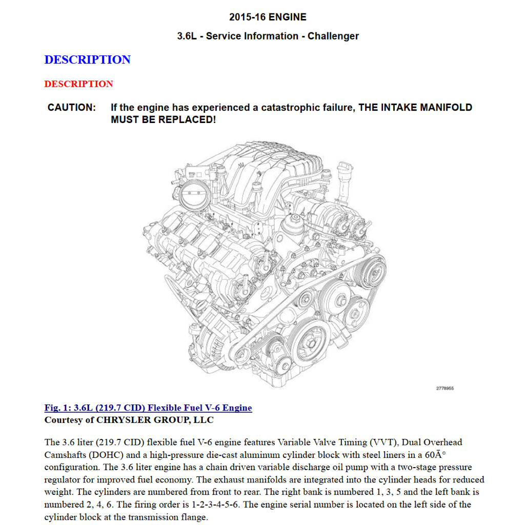 DODGE CHALLENGER III (2008-2020) SERVICE WORKSHOP MANUAL - Image 10