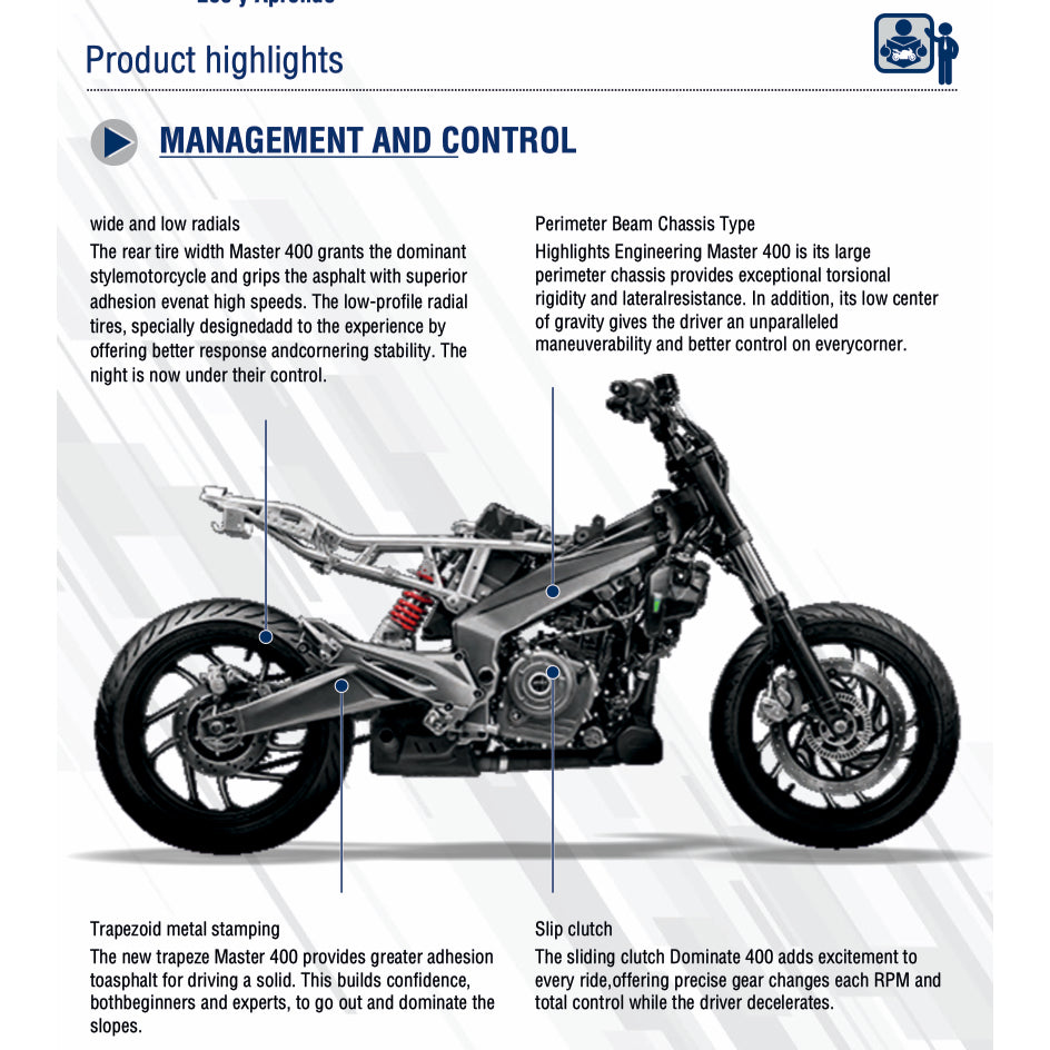 MODENAS DOMINAR 400 400UG (2017-2023) SERVICE WORKSHOP MANUAL + PARTS CATALOGUE +OWNER'S MANUAL - Image 4