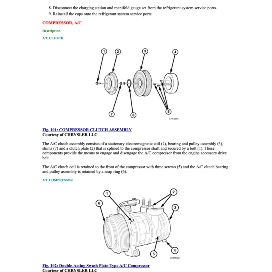 JEEP WRANGLER JK (2007-2017) SERVICE WORKSHOP MANUAL + PARTS CATALOGUE - Image 8