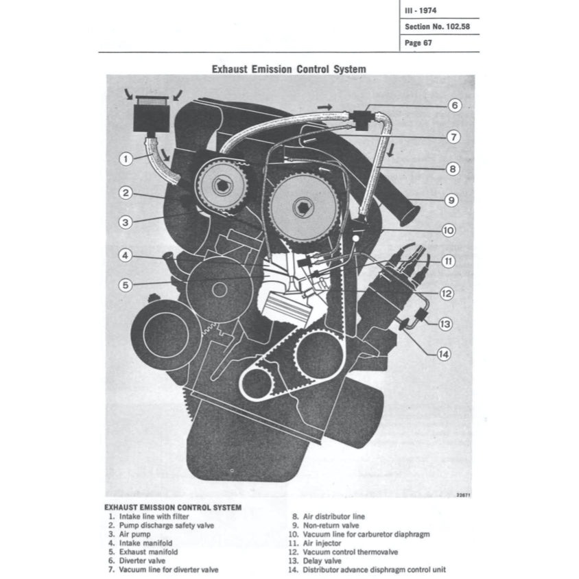FIAT X-1/9 (1974-1989) SERVICE WORKSHOP MANUAL + PARTS CATALOGUE - Image 9