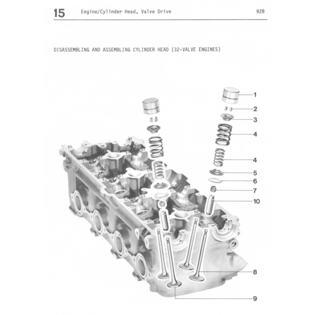 PORSCHE 928 (1977-1995) SERVICE WORKSHOP MANUAL + PARTS CATALOGUE - Image 8