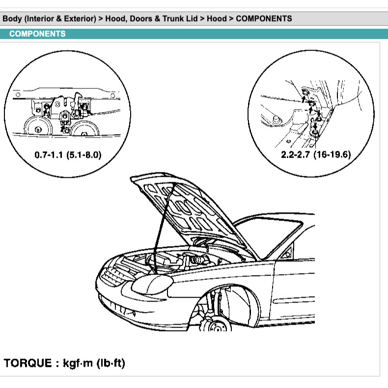 HYUNDAI SONATA EF (1998-2004) SERVICE WORKSHOP MANUAL - Image 9