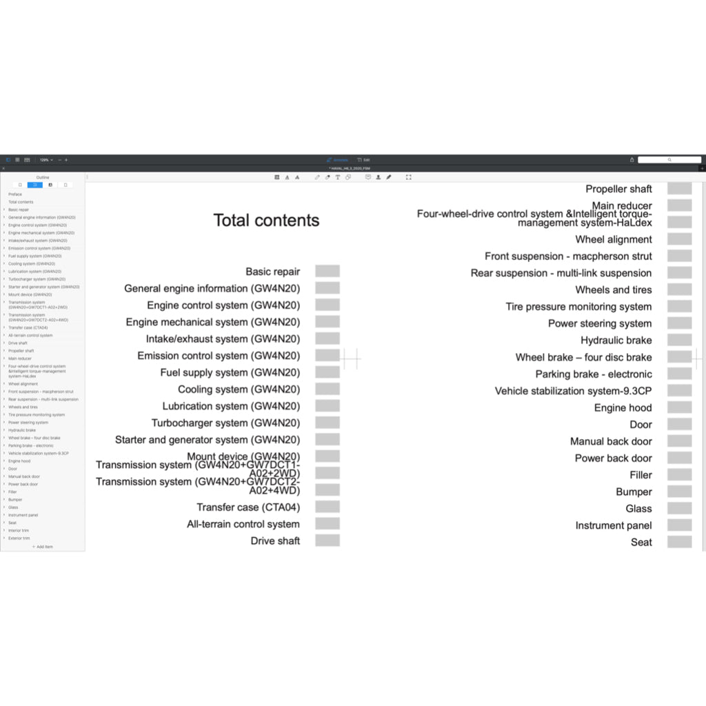 HAVAL H6 (2021+) SERVICE WORKSHOP MANUAL - Image 3