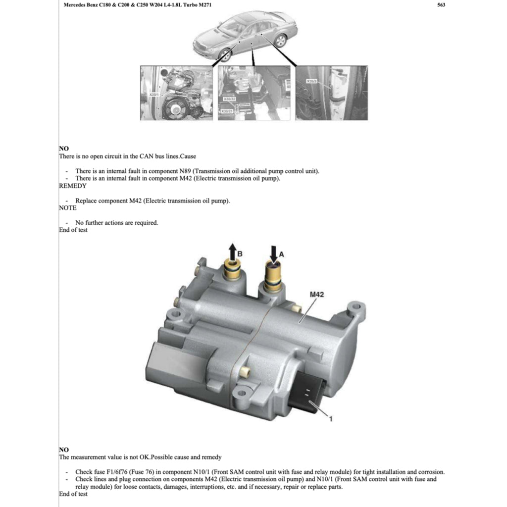 MERCEDES BENZ C-CLASS W204 M271 ENGINE (2007-2015) SERVICE WORKSHOP MANUAL - Image 10