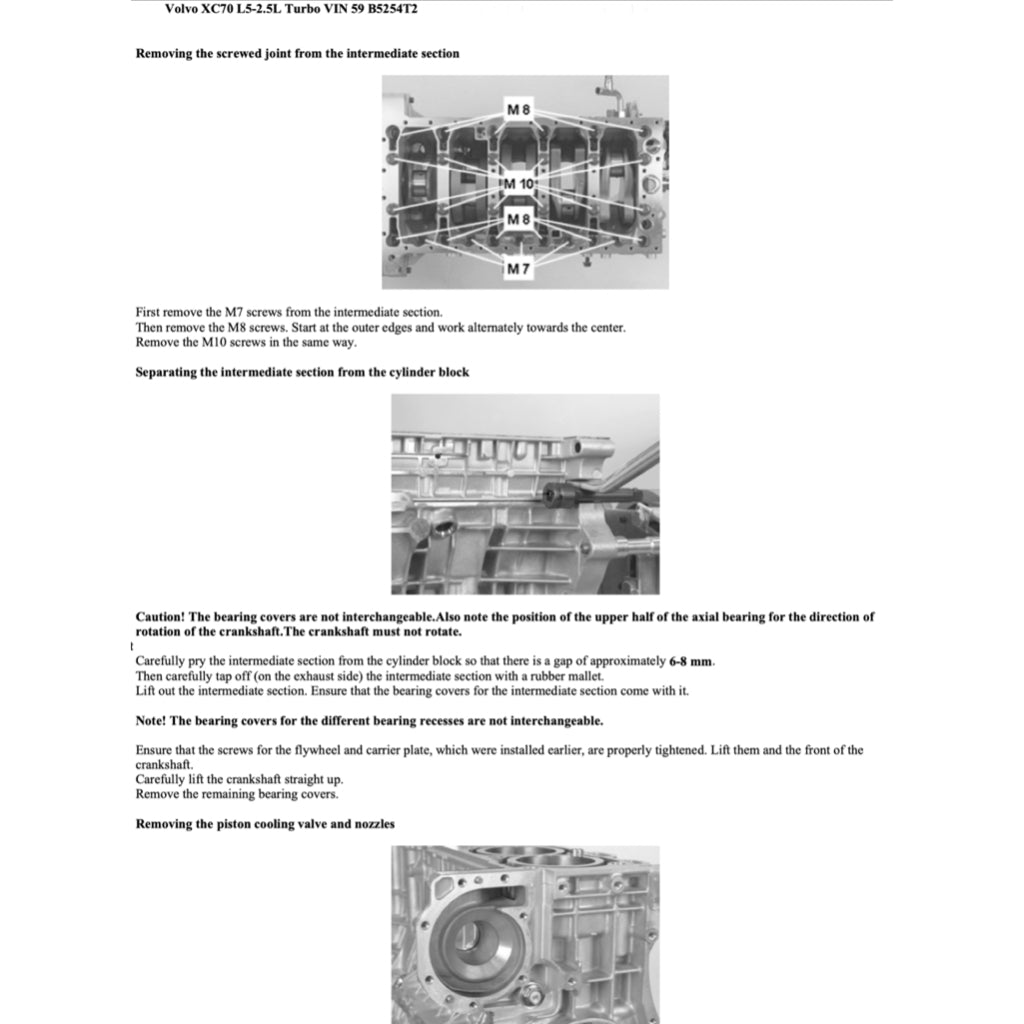 VOLVO V70 XC (2000-2007) SERVICE WORKSHOP MANUAL - Image 7