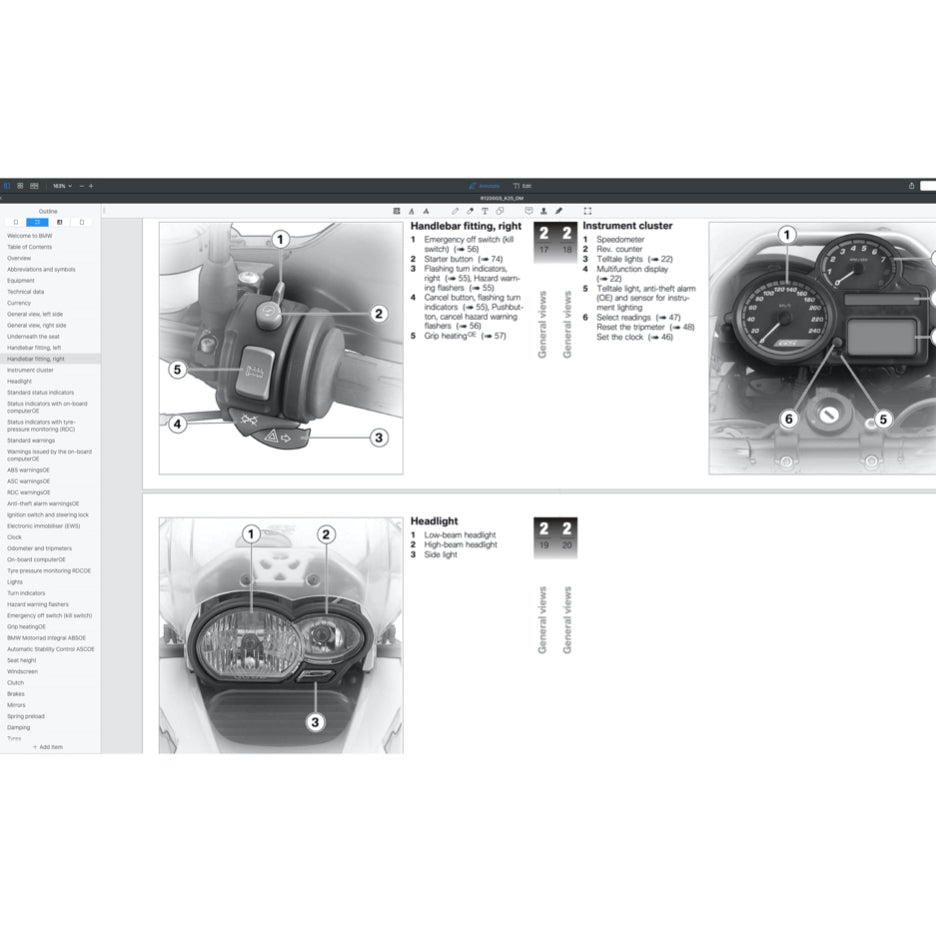 BMW R1200 GS / R1200GS K25 (2005-2013) SERVICE WORKSHOP MANUAL + PARTS CATALOGUE + OWNER'S MANUAL - Image 6