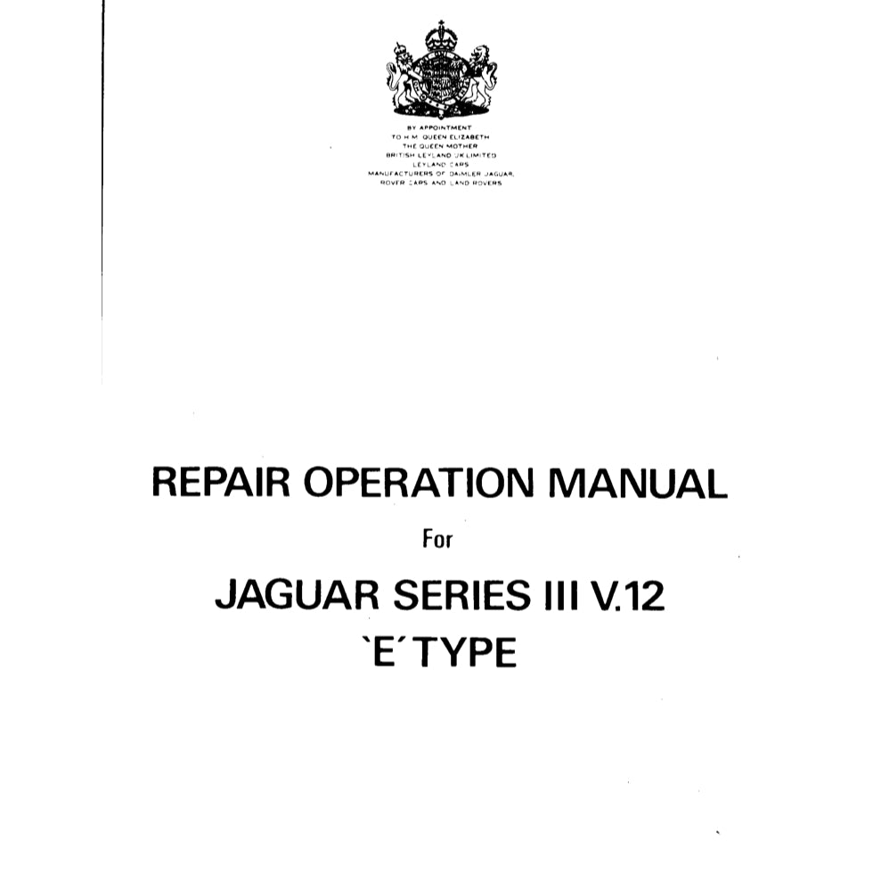JAGUAR E-TYPE 1-2-3 SERIES (1961-1975) SERVICE WORKSHOP MANUAL + ELECTRICAL WIRING DIAGRAMS - Image 8