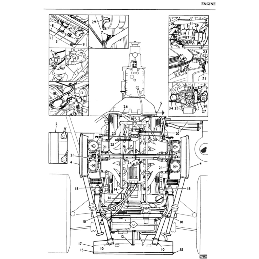 JAGUAR E-TYPE 1-2-3 SERIES (1961-1975) SERVICE WORKSHOP MANUAL + ELECTRICAL WIRING DIAGRAMS - Image 10