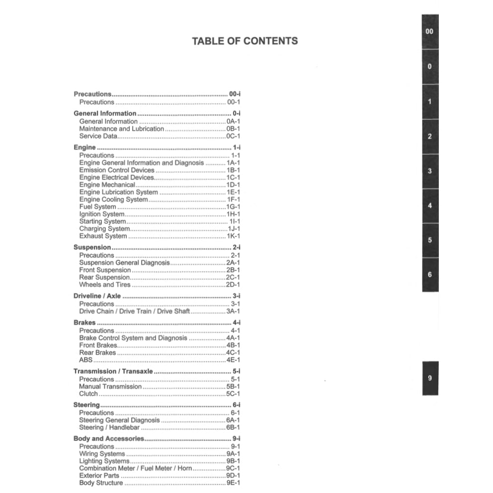 SUZUKI SV650 SV650/A/XA "L7-L9" (2017-2023) SERVICE WORKSHOP MANUAL + PARTS CATALOGUE + OWNER'S MANUAL - Image 3