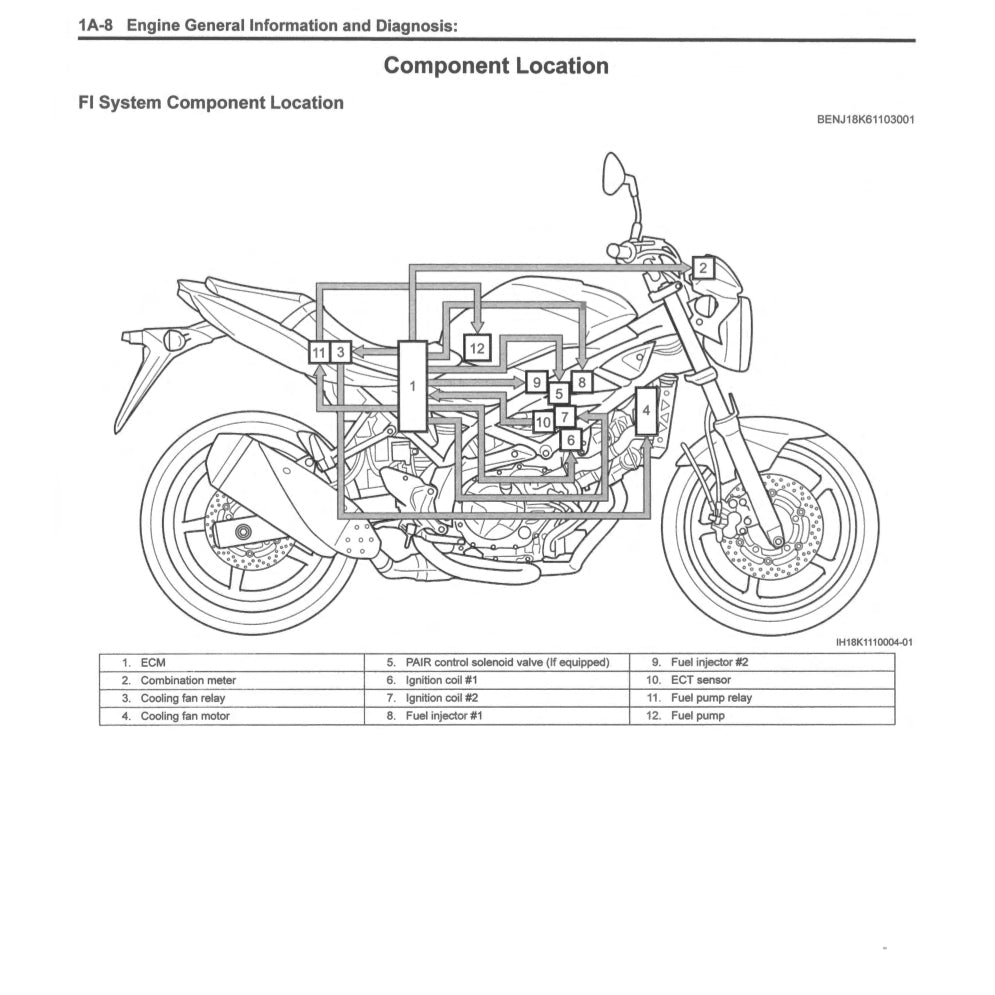 SUZUKI SV650 SV650/A/XA "L7-L9" (2017-2023) SERVICE WORKSHOP MANUAL + PARTS CATALOGUE + OWNER'S MANUAL - Image 4
