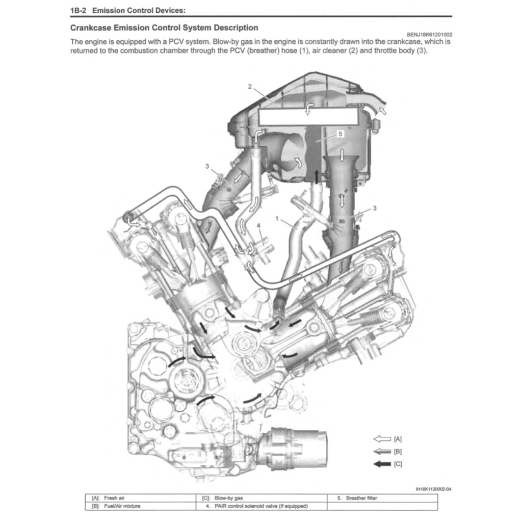 SUZUKI SV650 SV650/A/XA "L7-L9" (2017-2023) SERVICE WORKSHOP MANUAL + PARTS CATALOGUE + OWNER'S MANUAL - Image 7