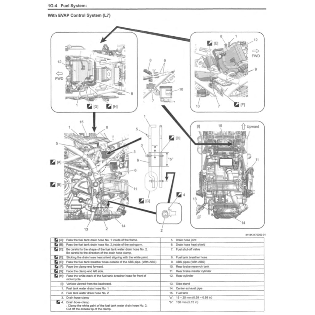 SUZUKI SV650 SV650/A/XA "L7-L9" (2017-2023) SERVICE WORKSHOP MANUAL + PARTS CATALOGUE + OWNER'S MANUAL - Image 9