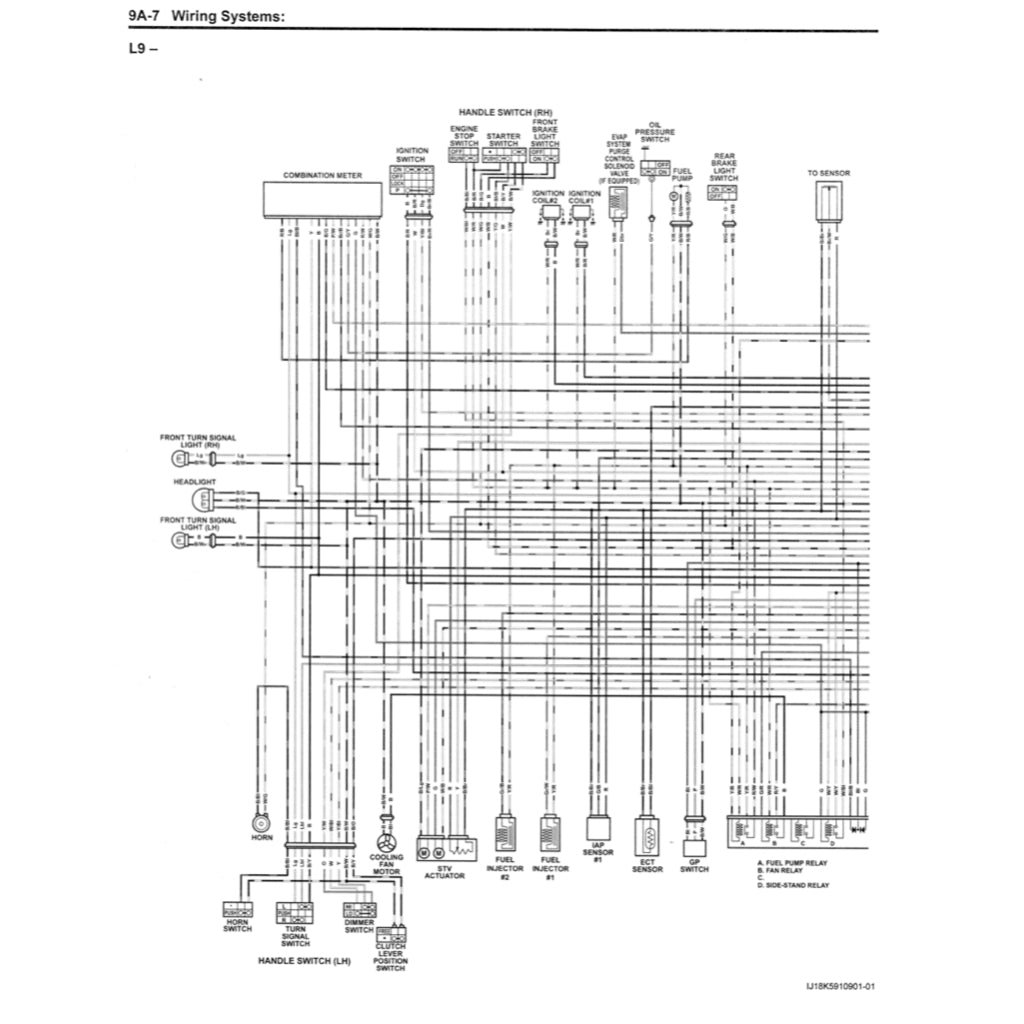 SUZUKI SV650 SV650/A/XA "L7-L9" (2017-2023) SERVICE WORKSHOP MANUAL + PARTS CATALOGUE + OWNER'S MANUAL - Image 10