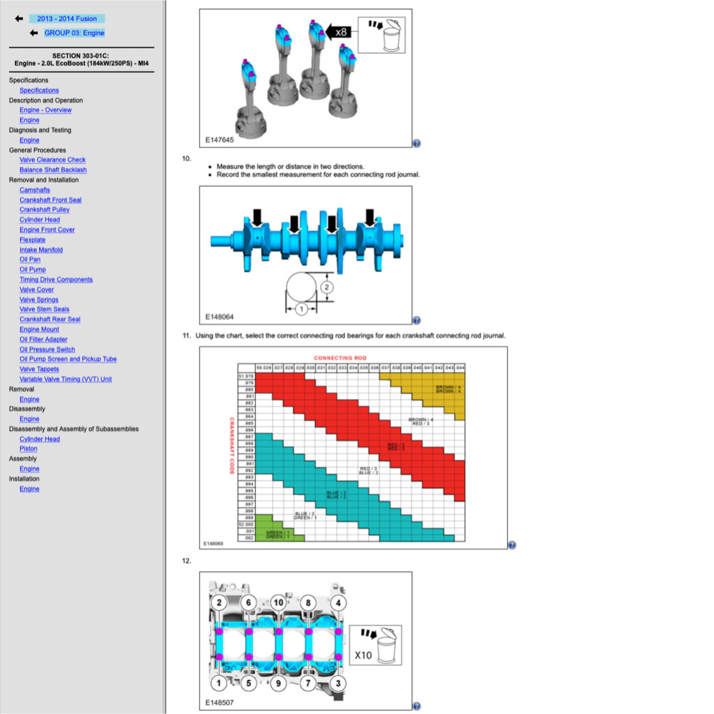 FORD MONDEO MK5 (2014-2021) SERVICE WORKSHOP MANUAL - Image 6