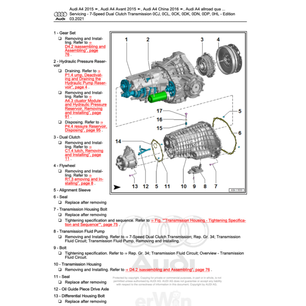 AUDI A7 4K8 (2018+) SERVICE WORKSHOP MANUAL - Image 3