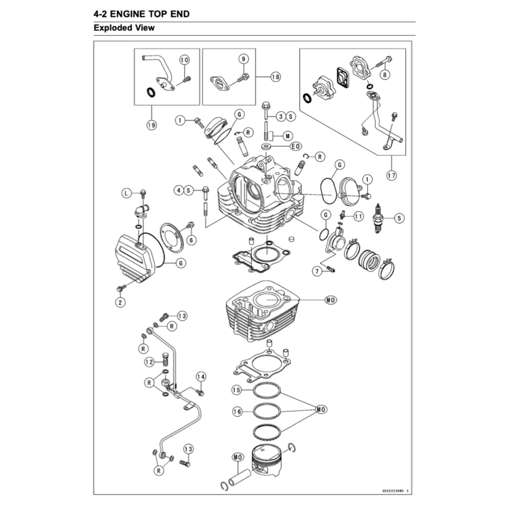 KAWASAKI ELIMINATOR 125 / MODENAS JAGUH 175 (1997-2007) SERVICE WORKSHOP MANUAL + PARTS CATALOGUE + OWNER'S MANUAL - Image 5