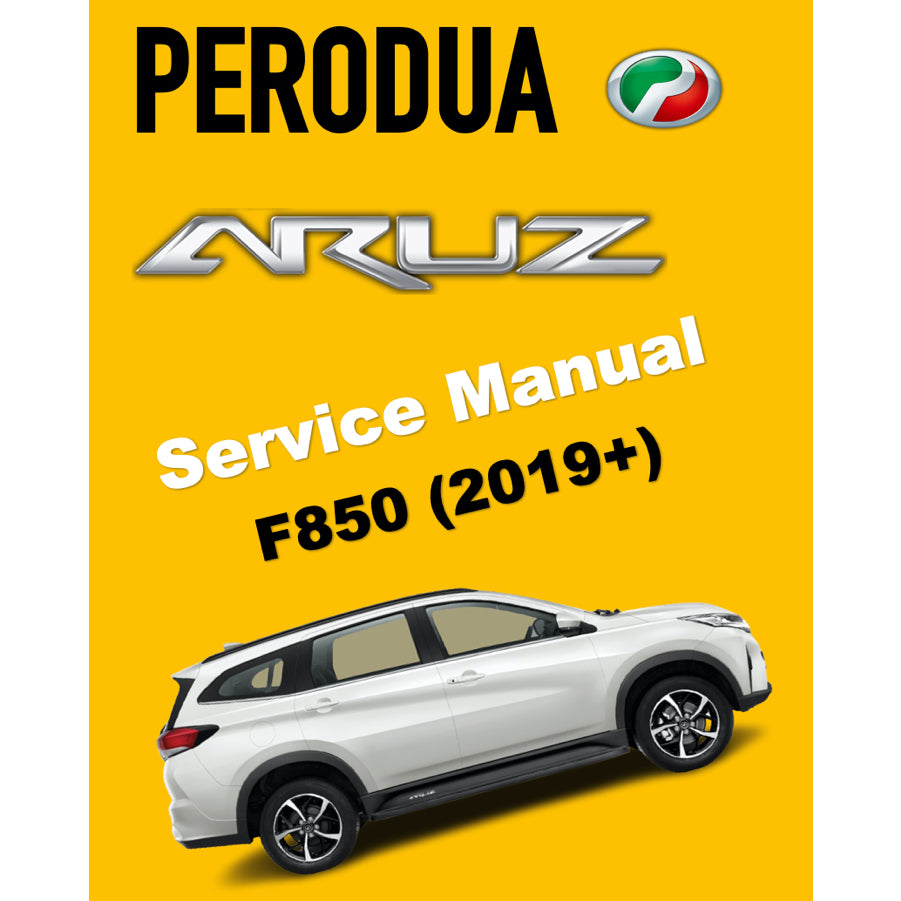 PERODUA ARUZ F850 (2019-2023) SERVICE WORKSHOP MANUAL WORKBOOK - Image 2