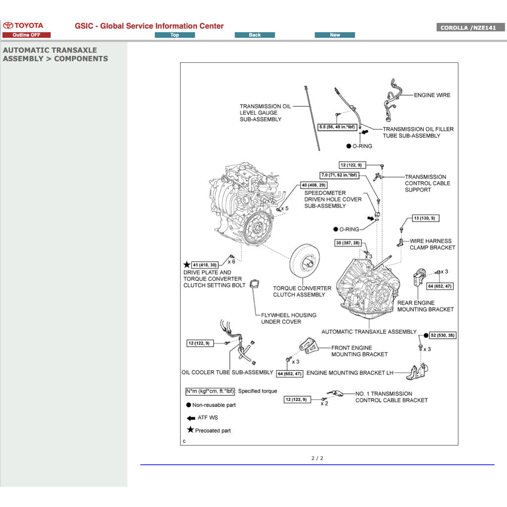 TOYOTA COROLLA ALTIS E141 (2010-2013) SERVICE WORKBOOK WORKSHOP MANUAL - Image 4