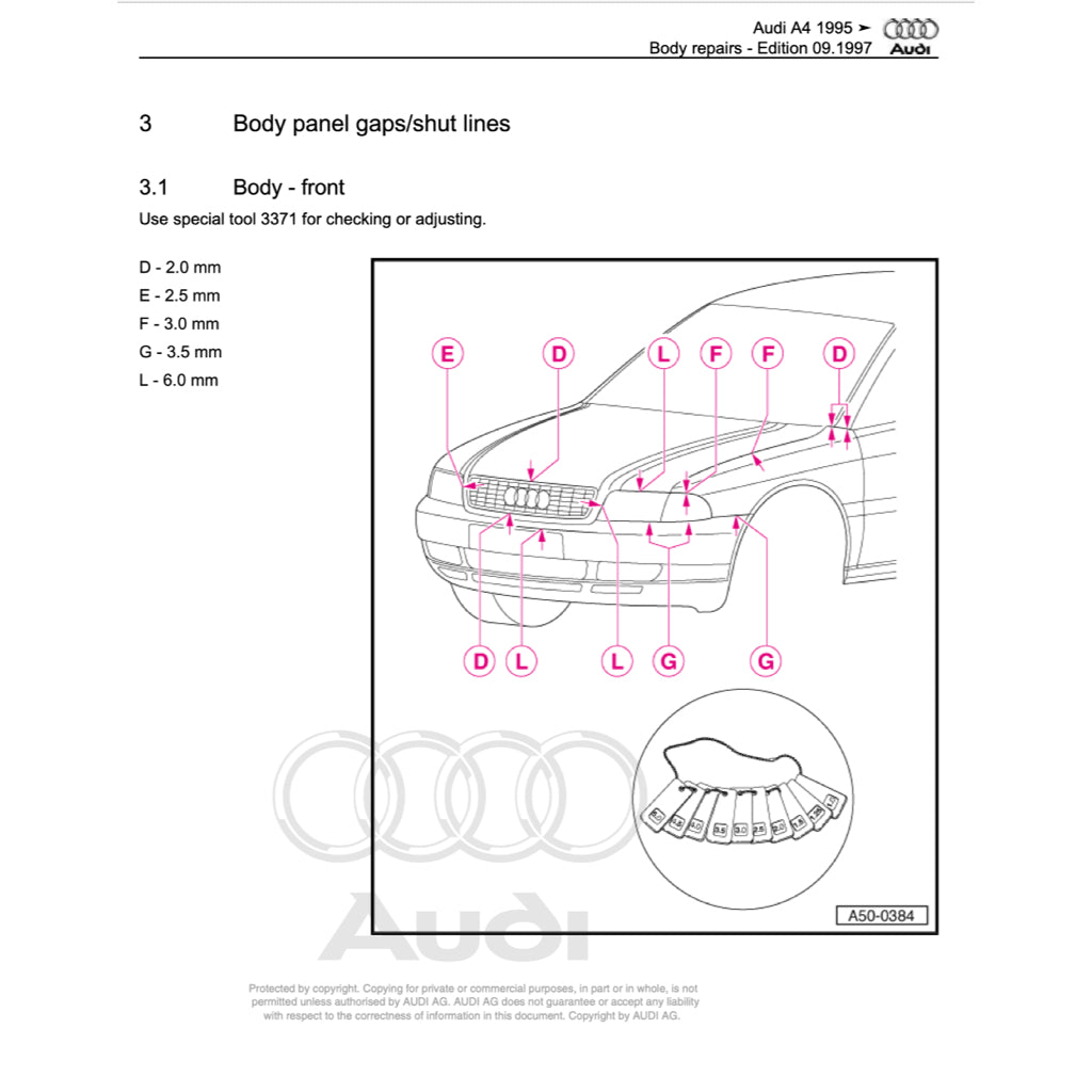 Audi A4 (B5) 1995-2001 SERVICE REPAIR WORKSHOP MANUAL - Image 3