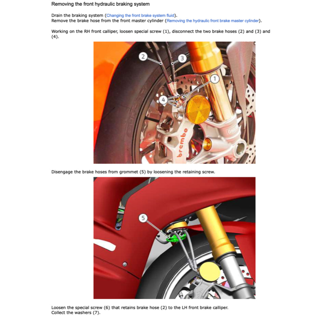 DUCATI PANIGALE V4R (2023+) SERVICE WORKSHOP MANUAL + PARTS CATALOGUE + OWNER'S MANUAL - Image 4