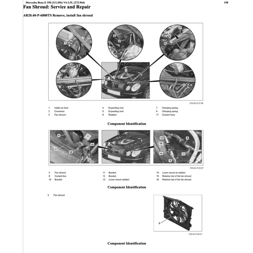 MERCEDES-BENZ E-CLASS W211 E350 M272 (2002-2009) SERVICE WORKSHOP MANUAL - Image 3