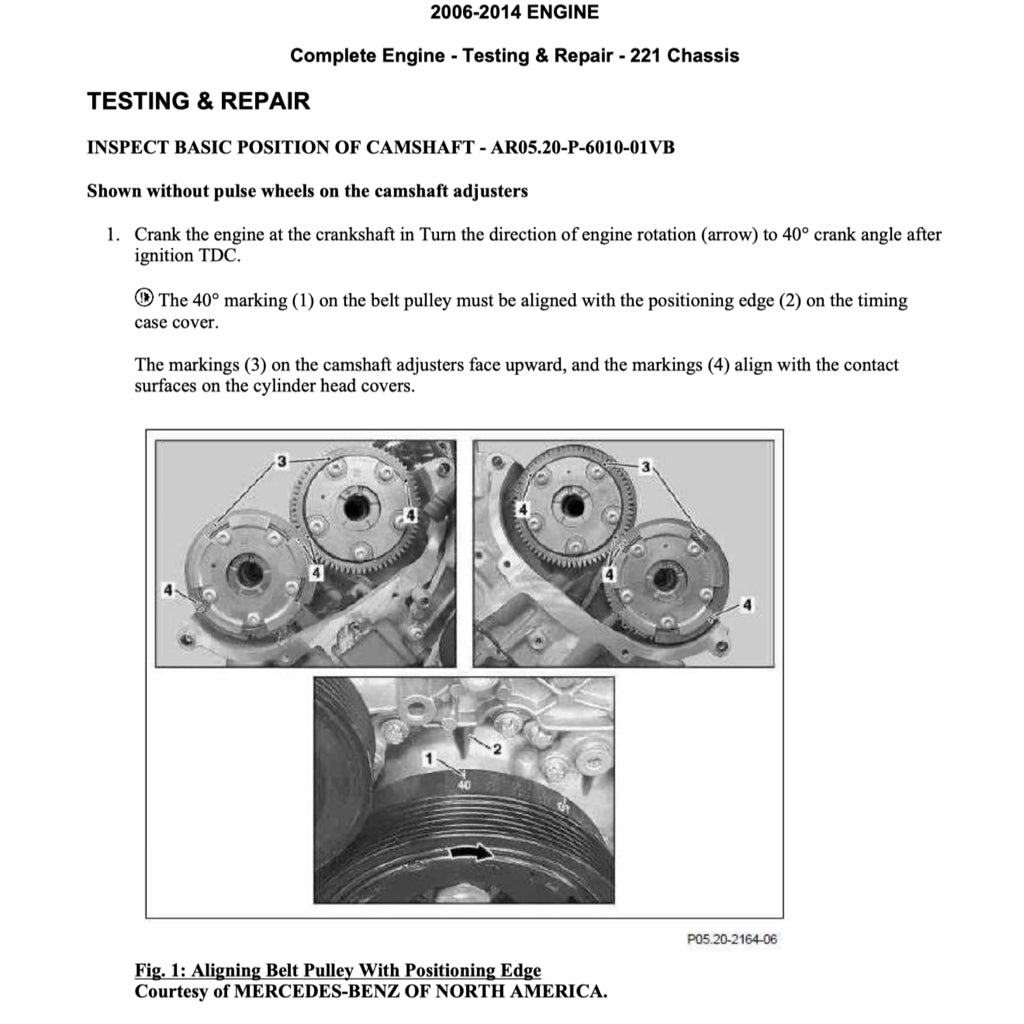MERCEDES-BENZ W221 (2006-2013) SERVICE WORKSHOP MANUAL - Image 4