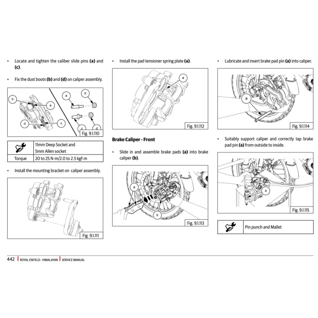 ROYAL ENFIELD NEW HIMALAYAN 450 (2024+) SERVICE WORKSHOP MANUAL + OWNER'S MANUAL - Image 10