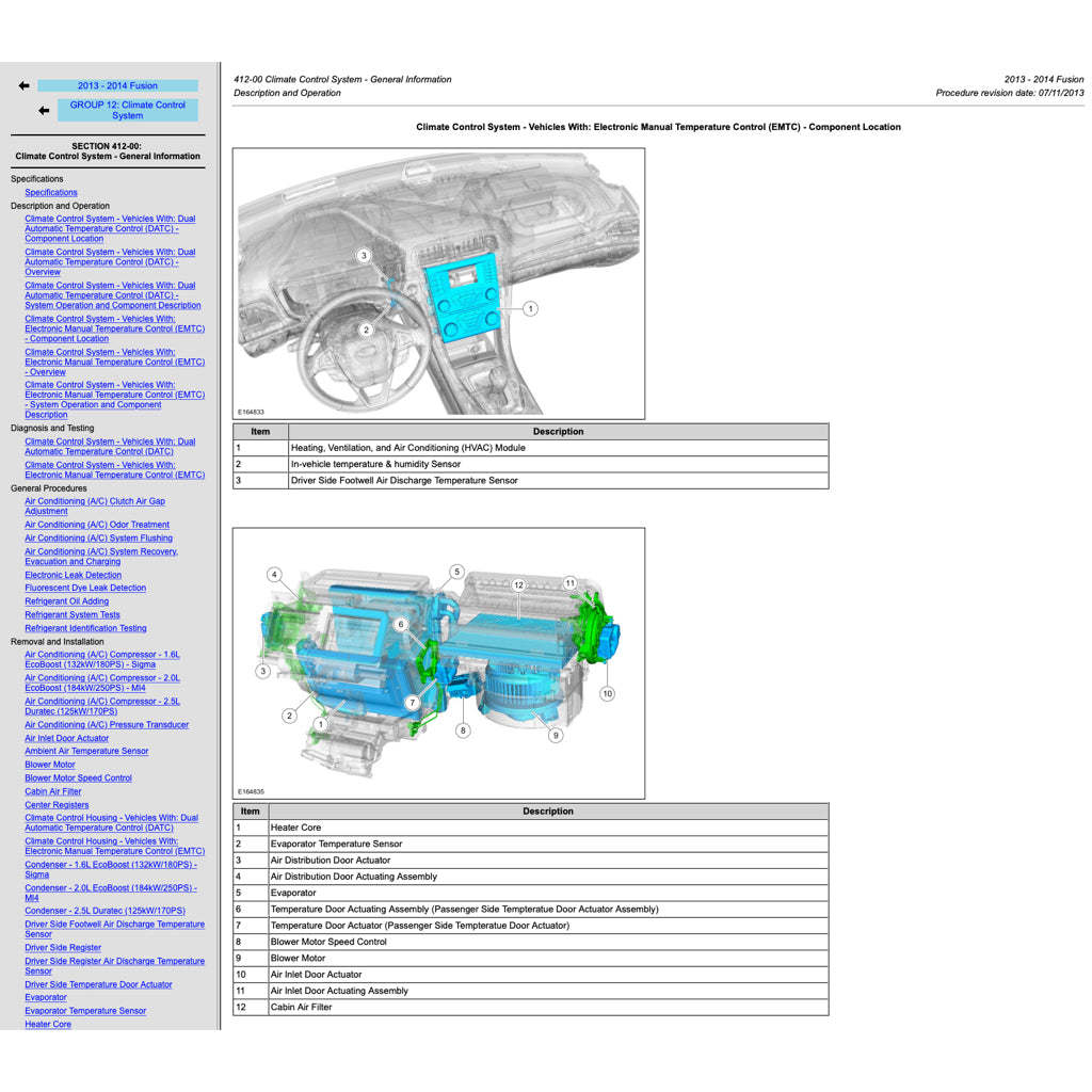 FORD MONDEO MK5 (2014-2021) SERVICE WORKSHOP MANUAL - Image 9