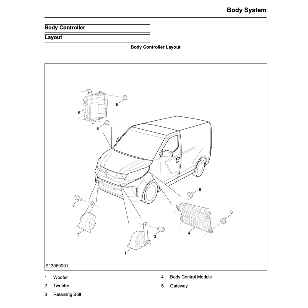 MAXUS EV30 eDELIVER3 (2019+) SERVICE WORKSHOP MANUAL - Image 7