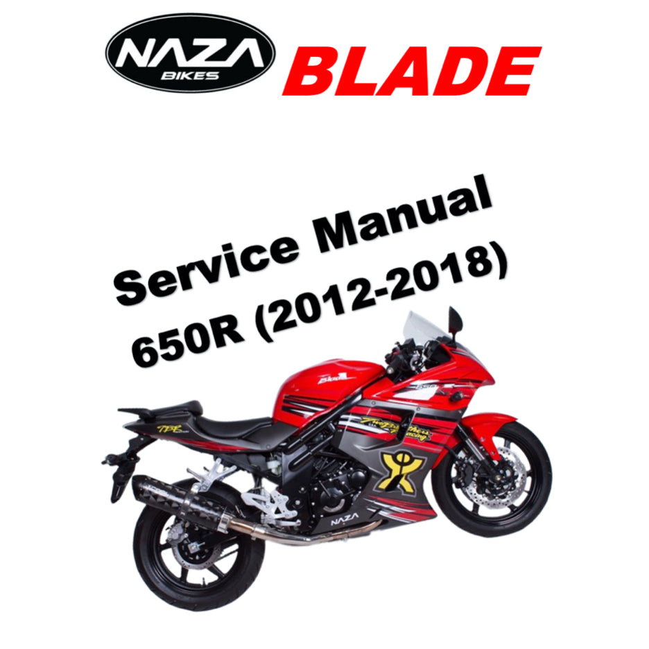 NAZA BLADE/ HYOSUNG 650R (2012-2018) SERVICE WORKSHOP MANUAL + PARTS CATALOGUE + OWNER'S MANUAL - Image 2
