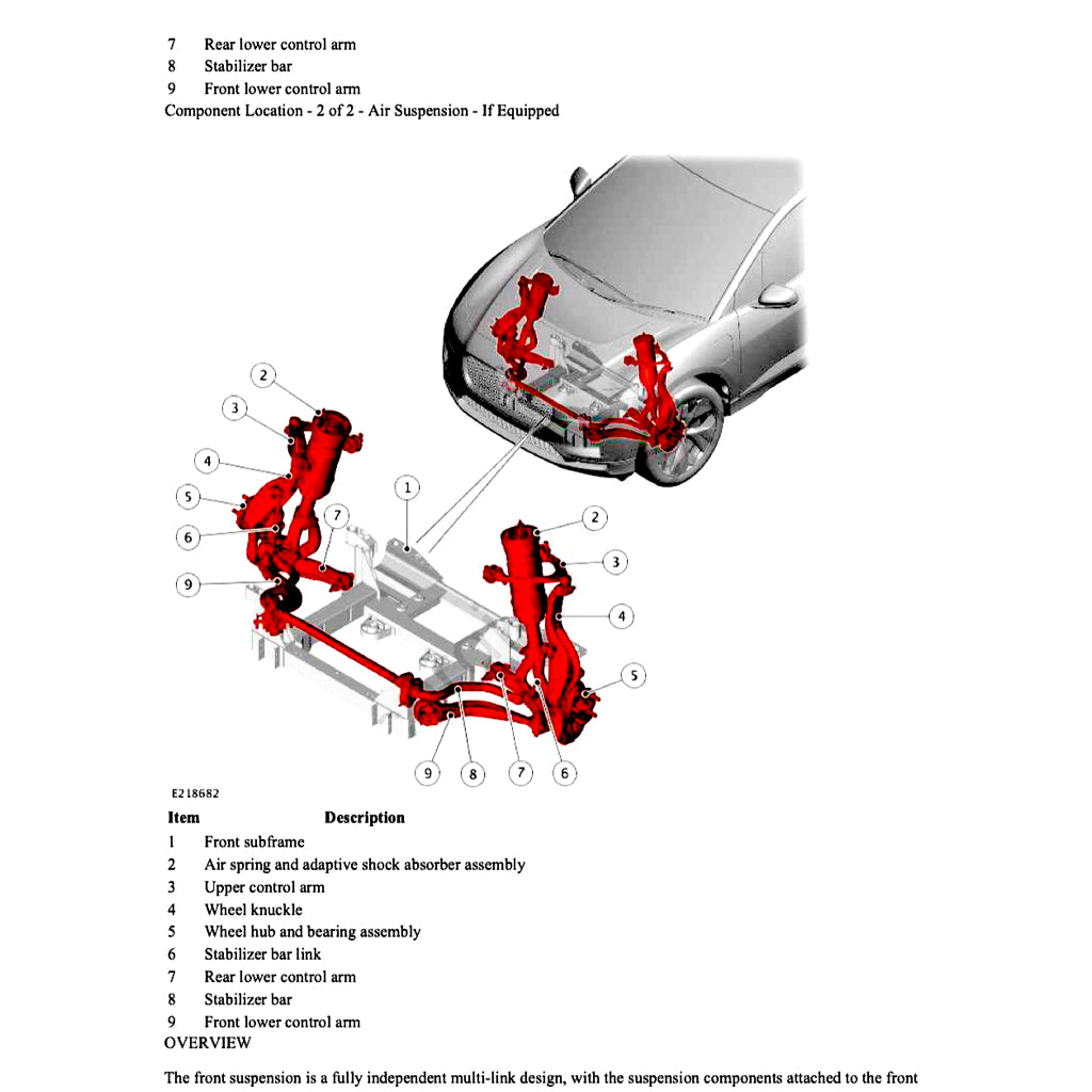 JAGUAR I-PACE EV400 X590 (2018+) FACTORY SERVICE WORKSHOP MANUAL - Image 3