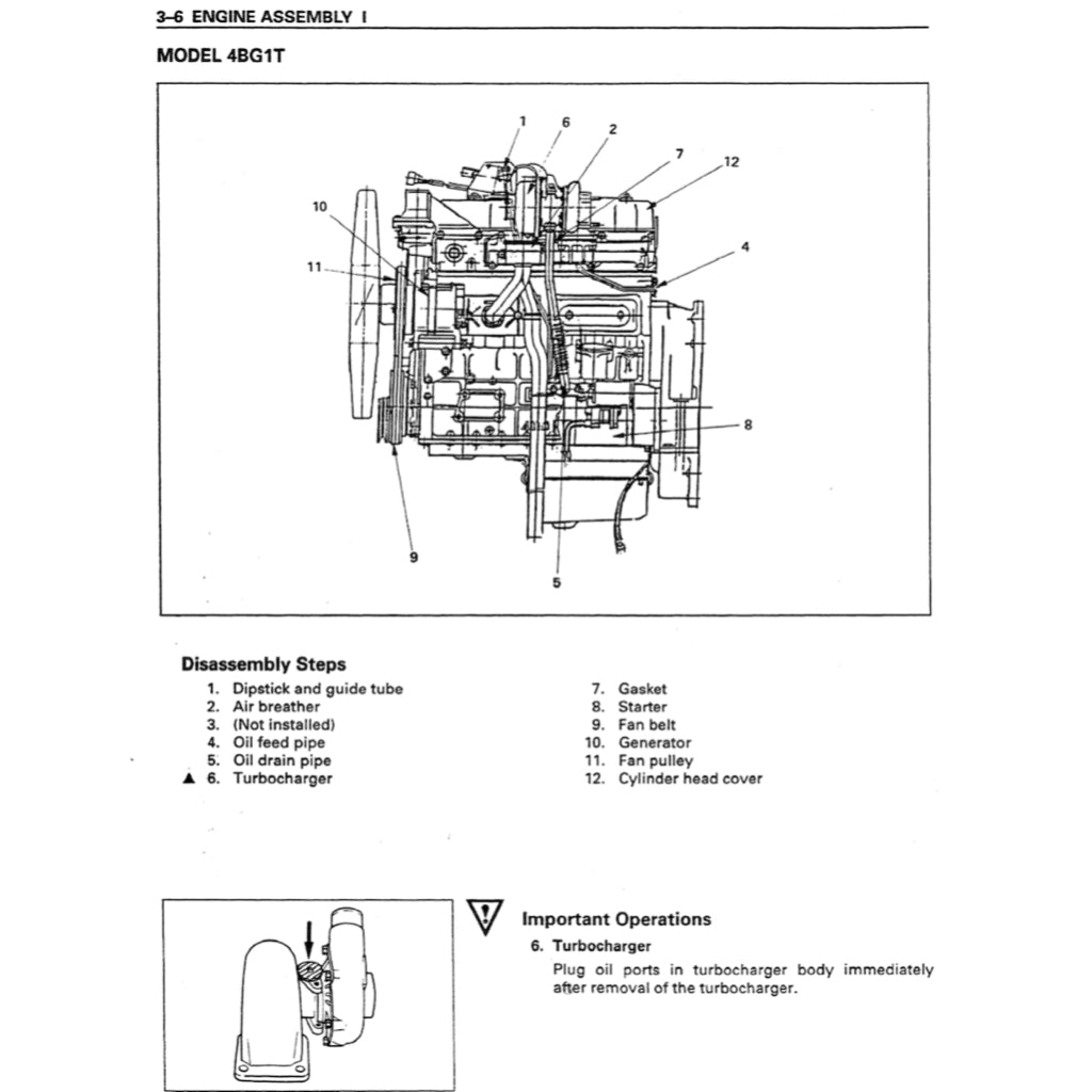 ISUZU ENGINE 4BG1/4BG1T/6BG1 SERVICE WORKSHOP MANUAL - Image 3