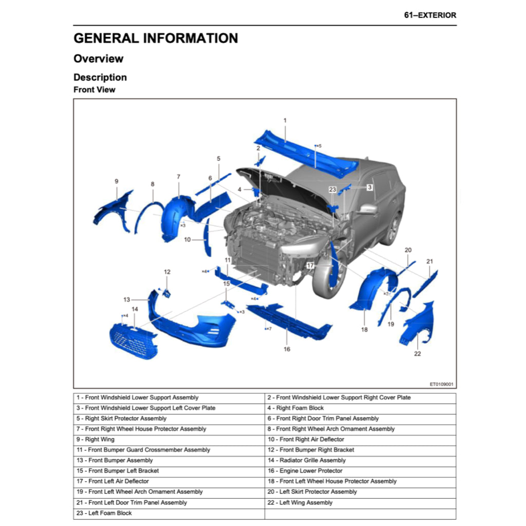 CHERY TIGGO 7 PRO (2020+) SERVICE WORKSHOP MANUAL - Image 7