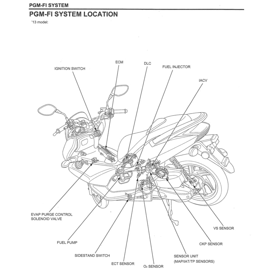 HONDA PCX150 V2 (2013-2018) SERVICE WORKSHOP MANUAL + PARTS CATALOGUE - Image 4