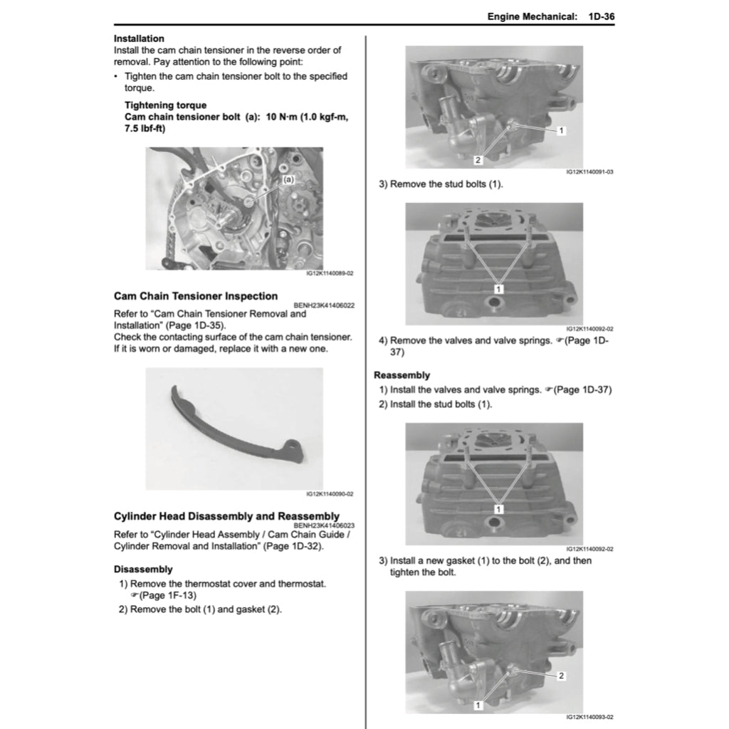 SUZUKI GSXS 150 / GSX-S 150 / GSX-S150 L8 (2017+) SERVICE WORKSHOP MANUAL + PARTS CATALOGUE + OWNER'S MANUAL - Image 4