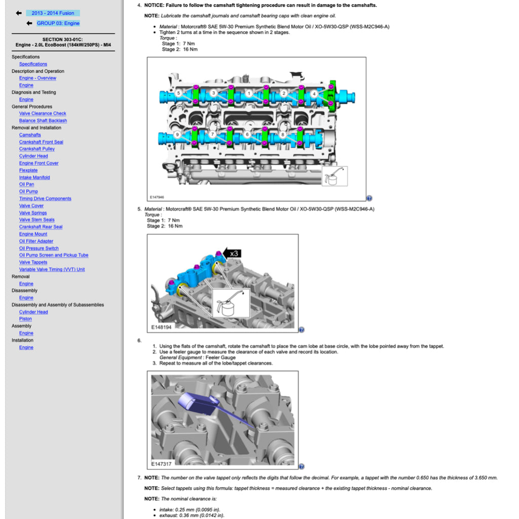 FORD MONDEO MK5 (2014-2021) SERVICE WORKSHOP MANUAL - Image 3