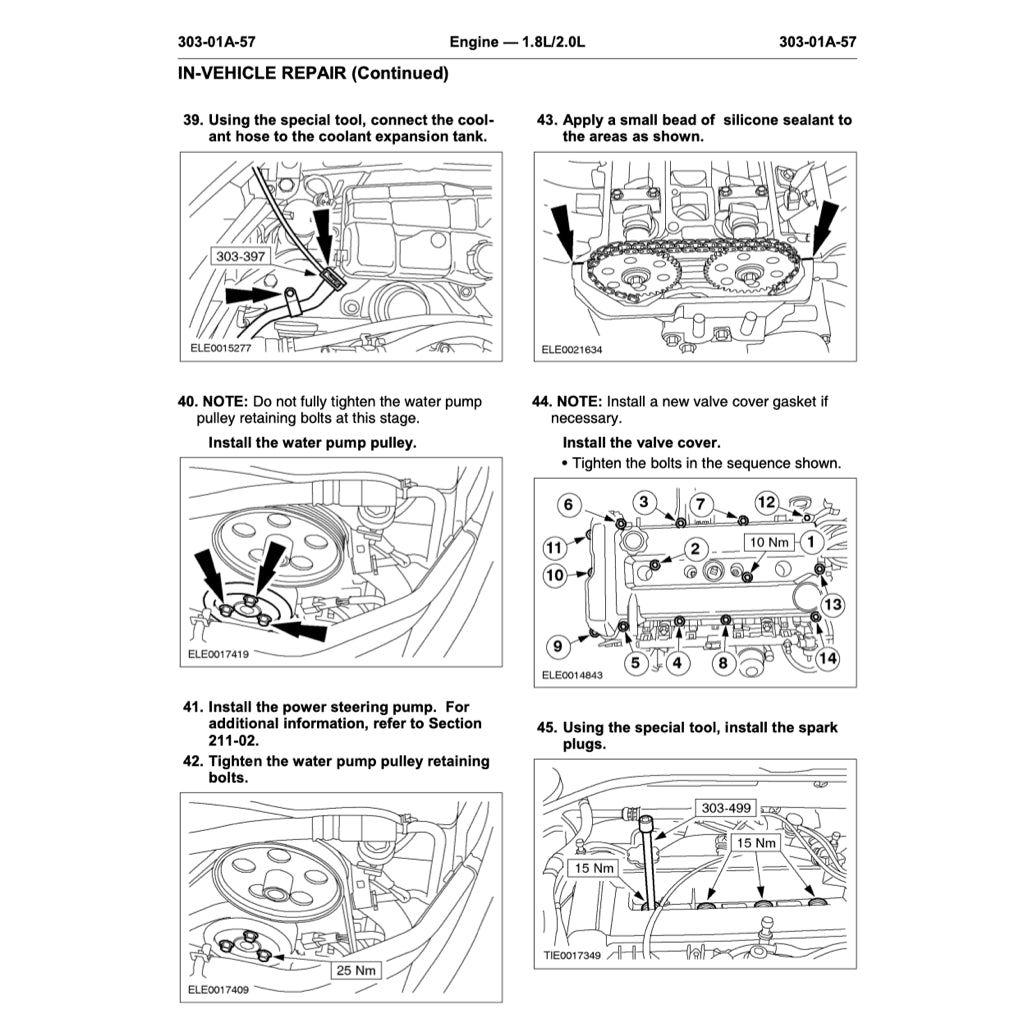 FORD MONDEO MK3 (2000-2007) SERVICE WORKSHOP MANUAL - Image 6