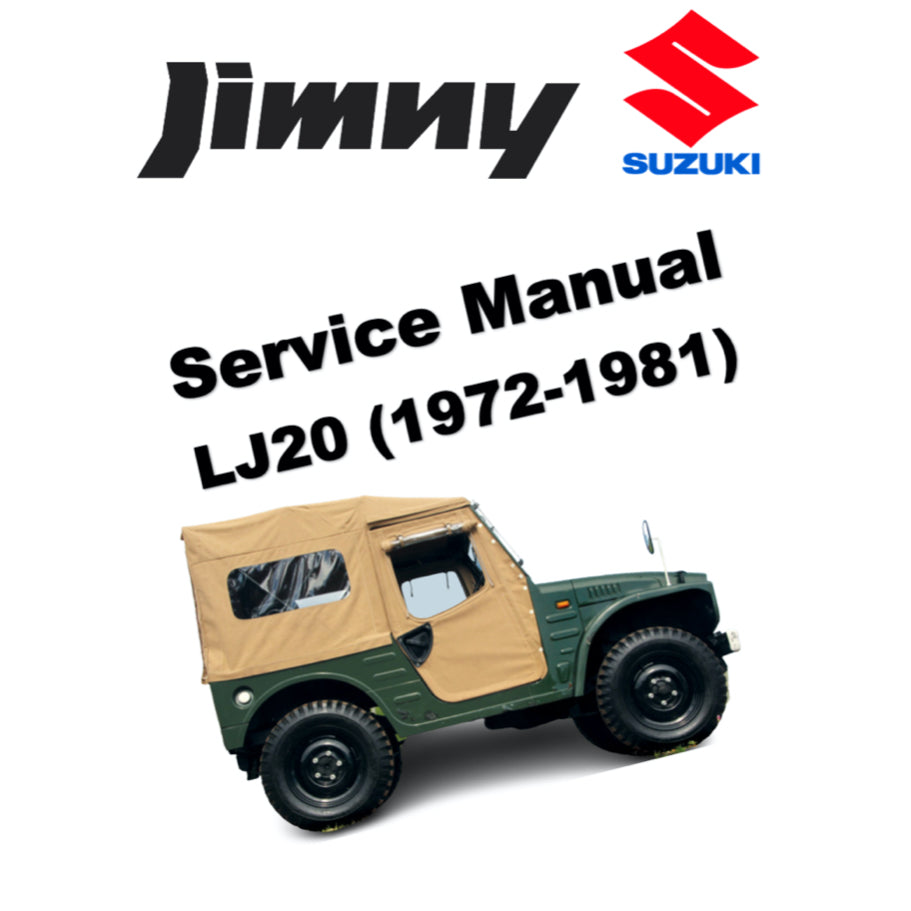 SUZUKI LJ20 JIMNY (1972-1981) SERVICE WORKSHOP MANUAL + PARTS CATALOGUE