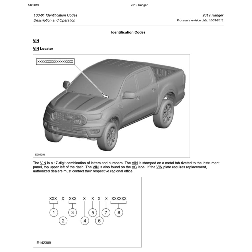 FORD RANGER T6 (2019-2021) SERVICE WORKSHOP MANUAL - ALSO CALLED RANGER "T7" - Image 3