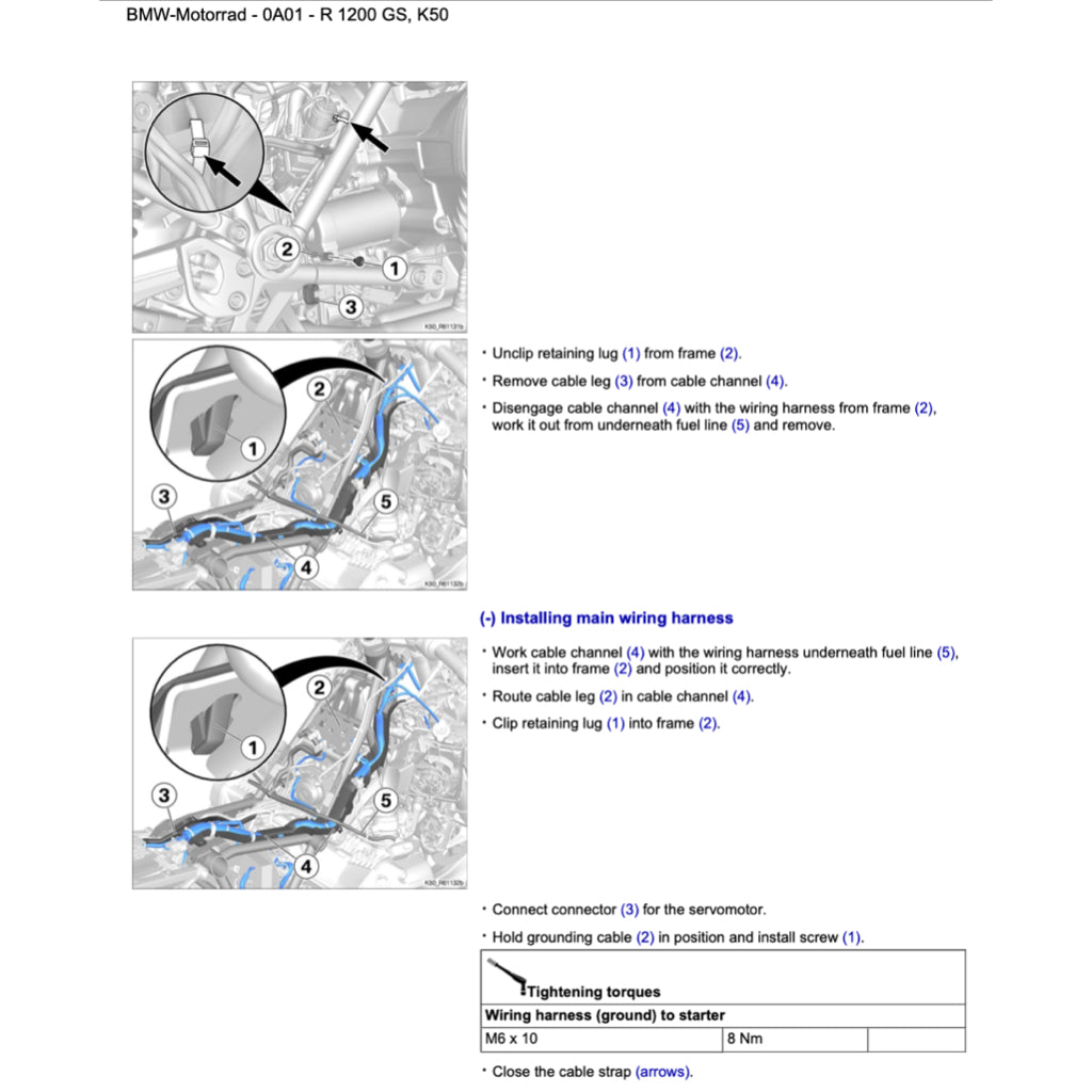 BMW MOTORRAD RSD (09-2017 UPDATE) ELECTRONIC SERVICE WORKSHOP MANUAL - WORKSHOP SPECIAL - Image 5