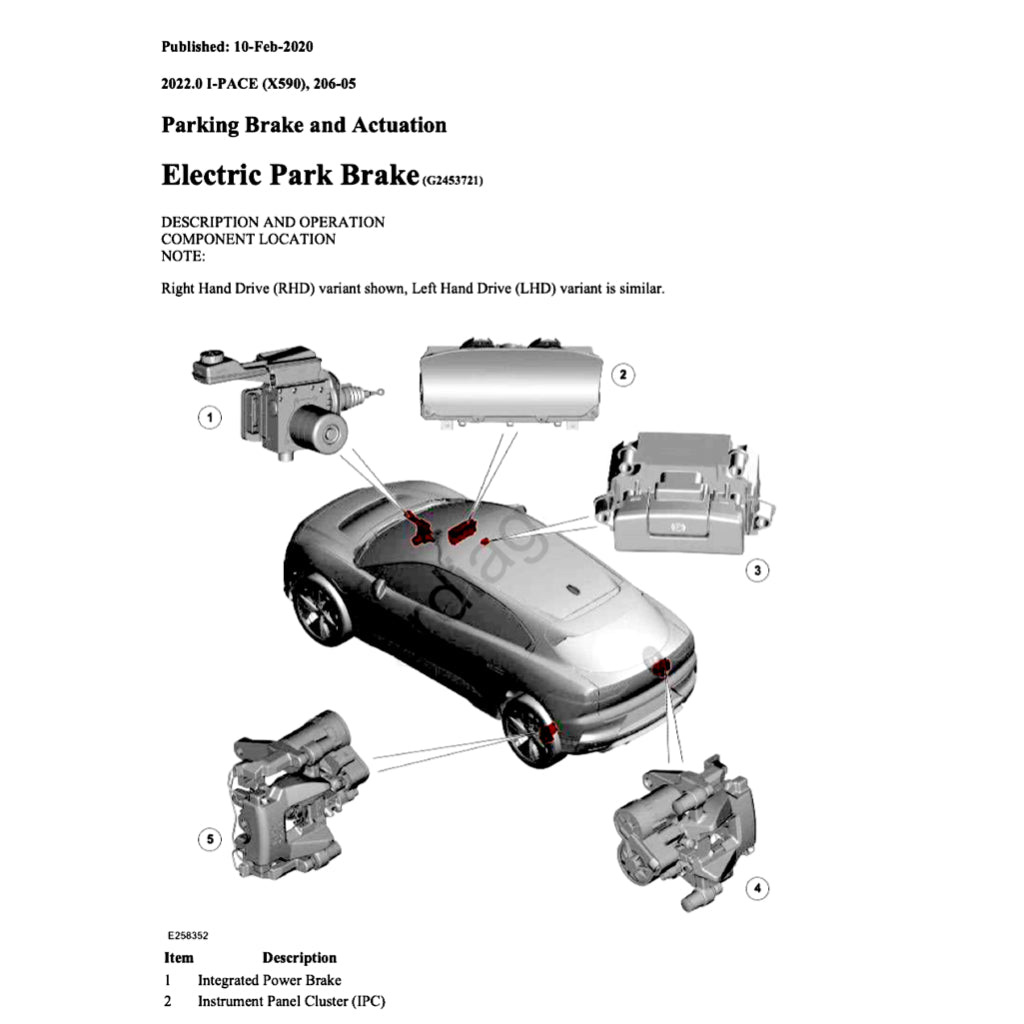 JAGUAR I-PACE EV400 X590 (2018+) FACTORY SERVICE WORKSHOP MANUAL - Image 4