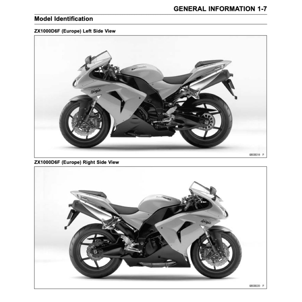 KAWASAKI ZX10R NINJA (2004-2024) SERVICE WORKSHOP MANUAL + PARTS CATALOGUE + OWNER'S MANUAL - Image 5