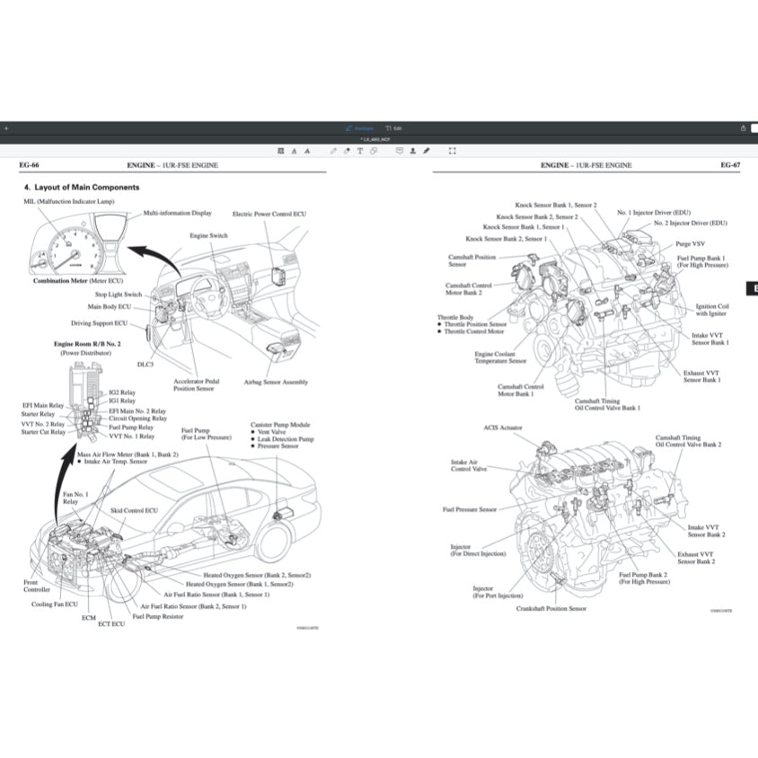 LEXUS LS460(L) (2007-2017) SERVICE WORKSHOP MANUAL - Image 5