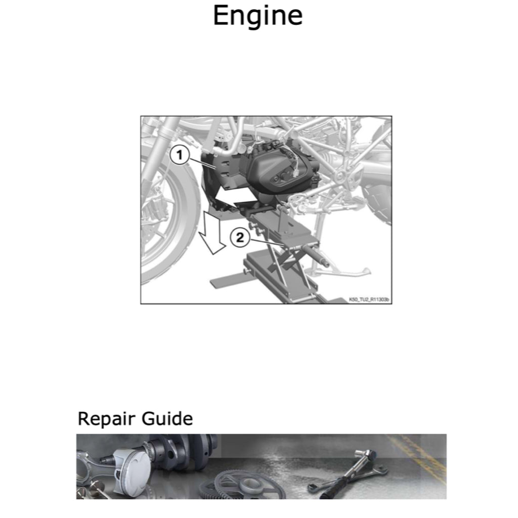 BMW R1250 GS K50 (2019-2023) SERVICE WORKSHOP MANUAL + PARTS CATALOGUE - Image 4