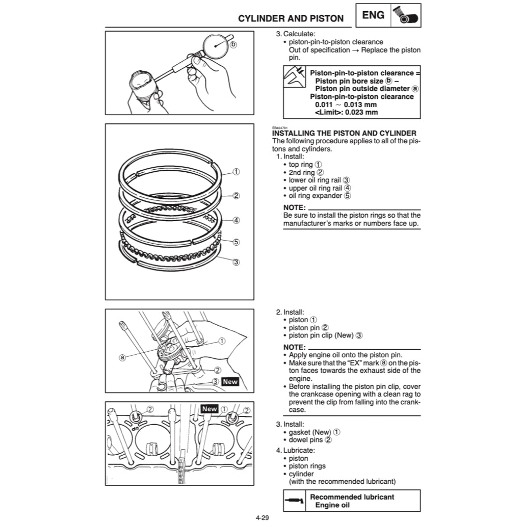YAMAHA FZS600 (1998-2004) SERVICE WORKSHOP MANUAL + PARTS CATALOGUE + OWNER'S MANUAL - Image 7